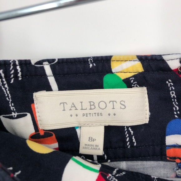 Talbots Womens Skirt Size 8P Popsicle Novelty Multicolor Summer Fun Teacher Zip - Picture 3 of 10